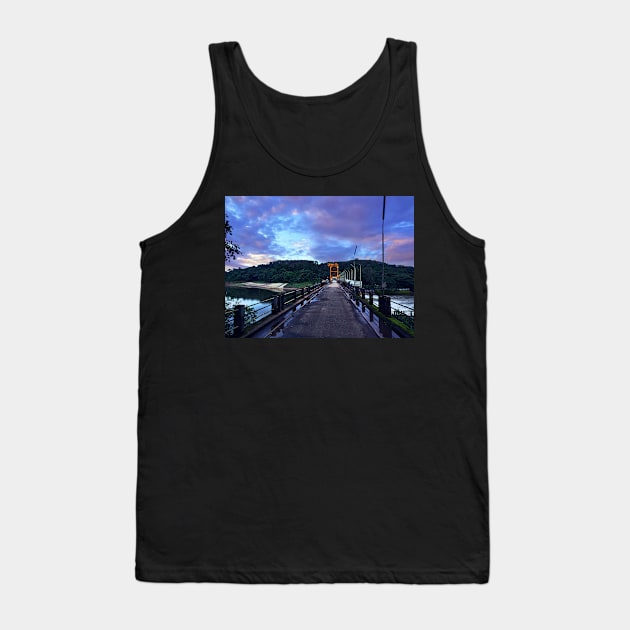 Evening Sky And Bridge Tank Top by WeStarDust